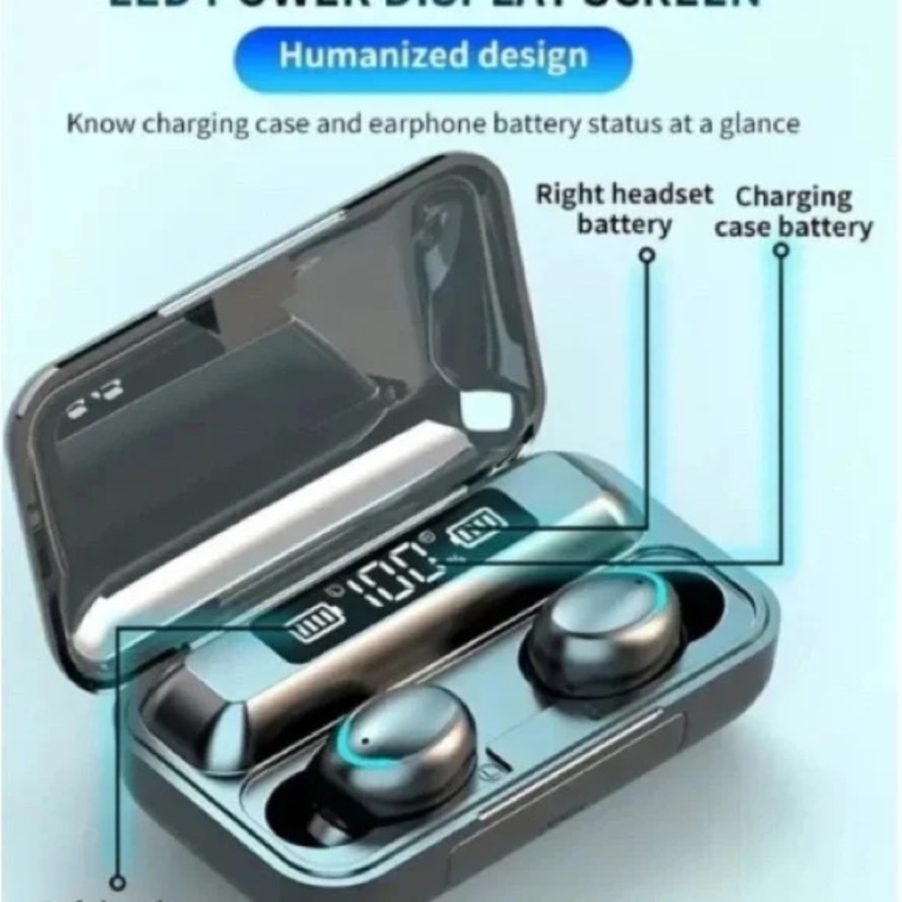 TWS F9 True Wireless Stereo Earbuds w/ Power Bank - Picture 4 of 7